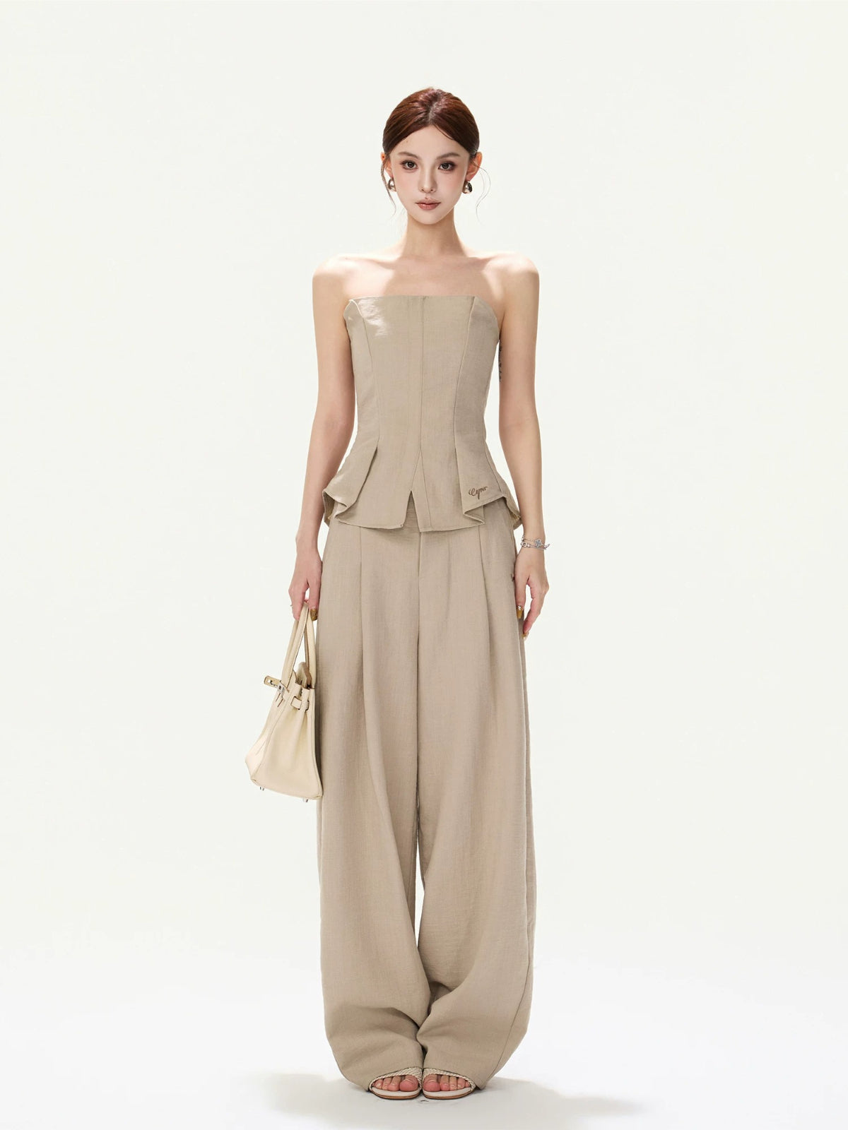 Linen Pleated Set