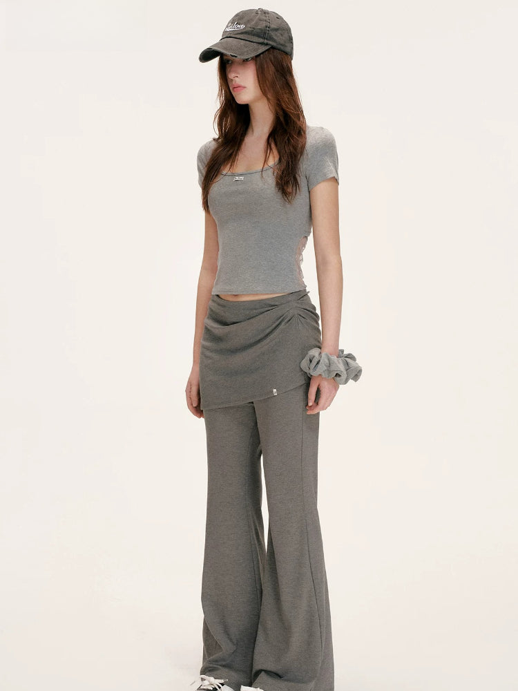 Modal Wrap Flare Pants