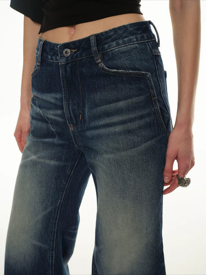 Vintage Flare Capri Jeans