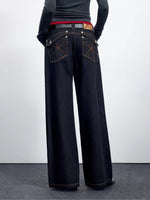 Raw Denim Straight Jeans