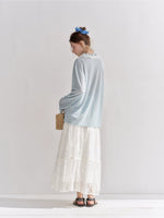 Lace Tiered Maxi Skirt