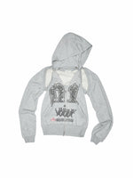 Hooded Backless Vest & Hoodie Set