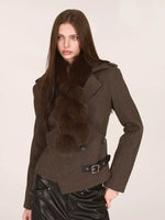 Luxurious Fox Fur Pom Pom Scarf