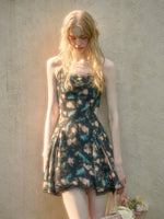 French Lace Bow Little Black Dress