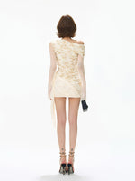 One-Shoulder Ruched Bodycon Dress