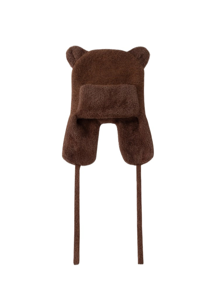 "My Little Bear" Rabbit Hair Hat
