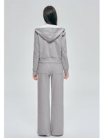 Contrast Hoodie Set