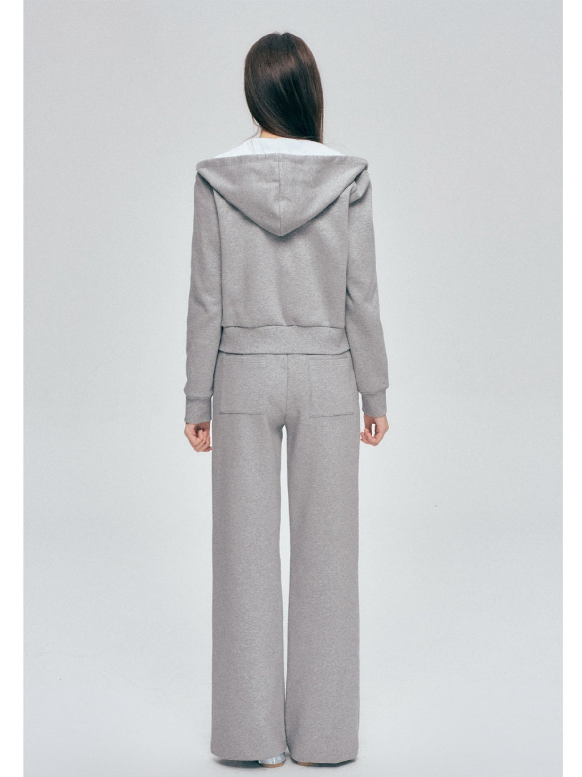 Contrast Hoodie Set
