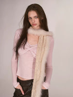 Twist Front Wool Blend Top