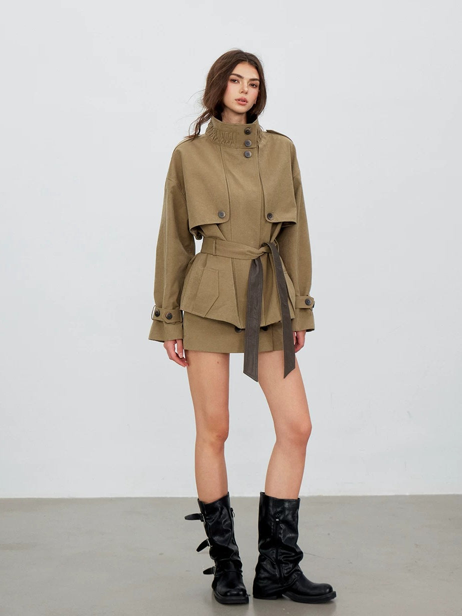Contrast Panel Utility Jacket