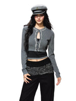 Embellished Knit Cardigan & Camisole Set