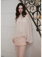 Puff Sleeve Chiffon Blouse