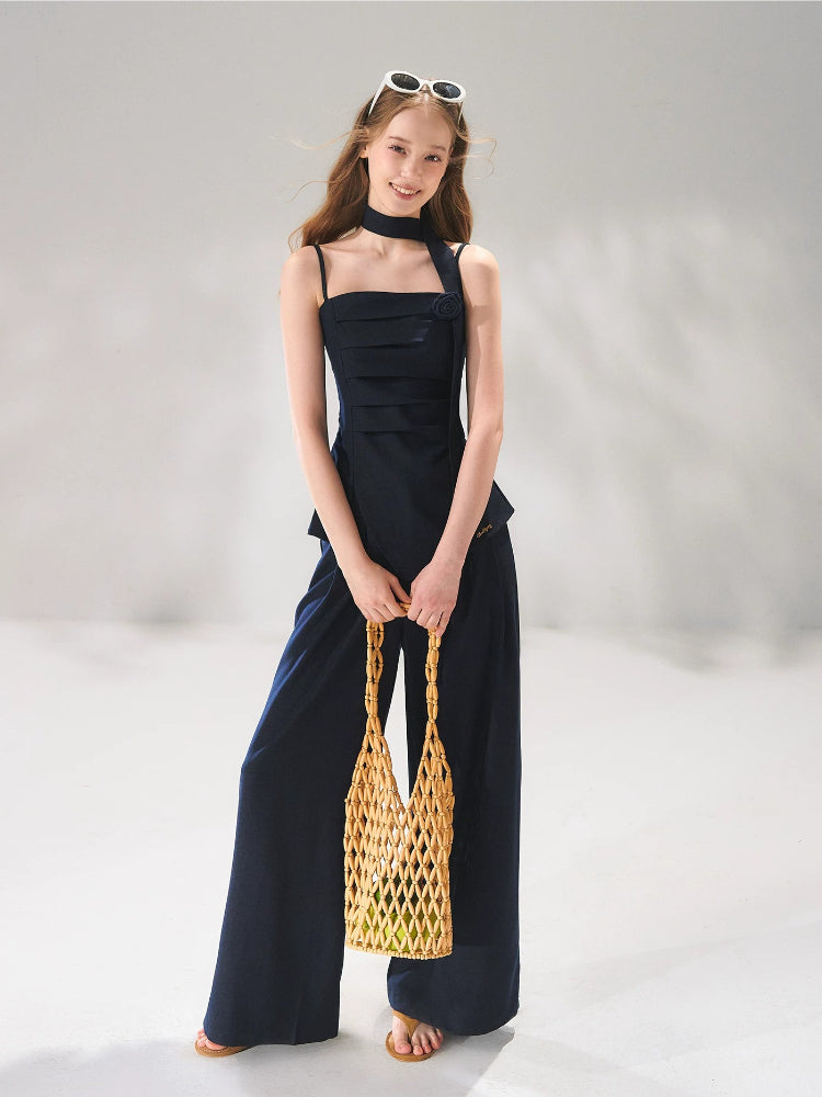Pleated Waist Tie Set