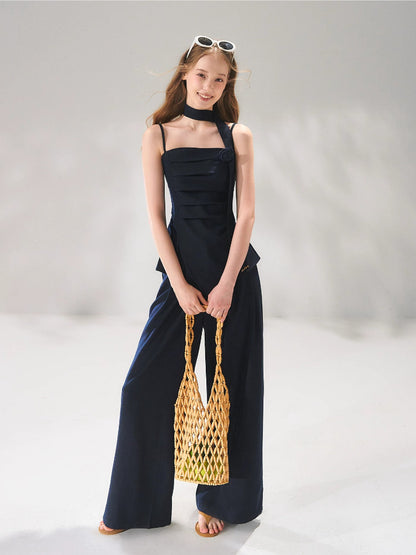 Pleated Waist Tie Set