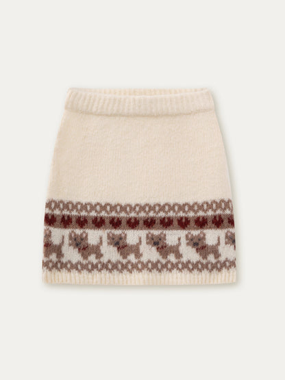 “Fair Isle Pup” Vintage Knit Set