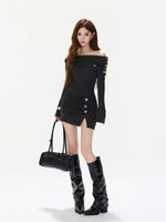 One Shoulder Ruched Dress