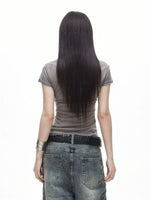 Rivet V Neck Tee