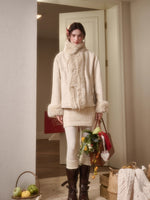 Travel Plan Shearling Fleece-Lined Stand Collar Jacket