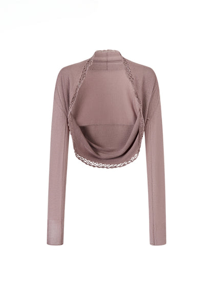 Heavy-duty Knitted Draped Neck Tank Top Set