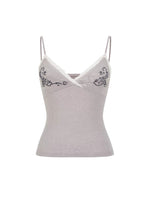 Beaded Lace Cami Top
