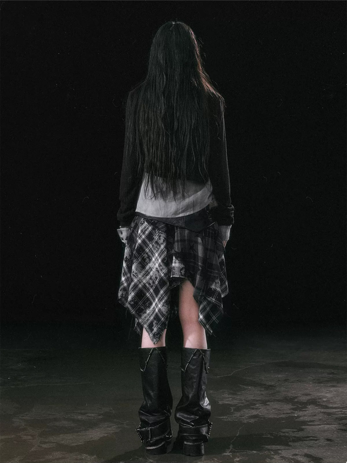 Star Plaid Skirt