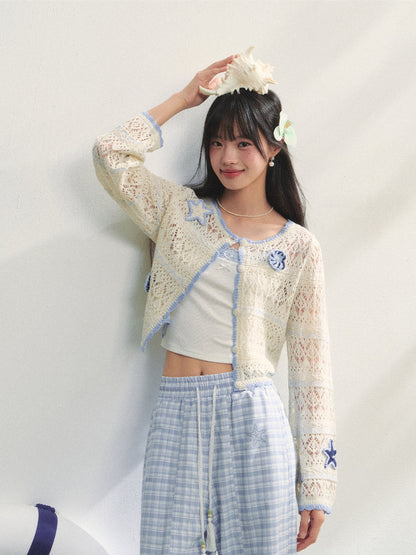 Hollow Out Crochet Knit Cardigan