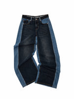 Contrast Embroidered Straight Leg Jeans