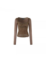Lace Mesh Fitted Tee