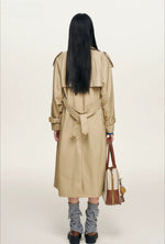 Epaulet Double-Breasted Trench