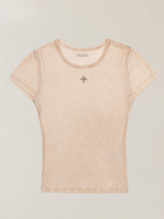 Vintage Storm Fade Dye Silk Sports Tee Fading Desert