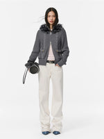 Solomon Cable Knit Hooded Cardigan