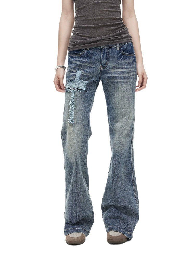 Cross Flare Jeans