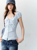 Polka Dot Tie Blouse