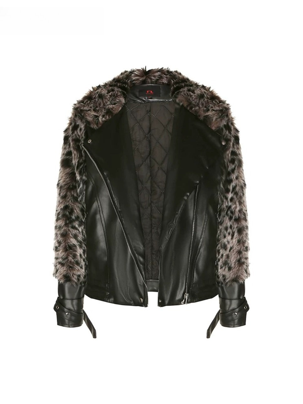 Patchwork Faux Fur Coat