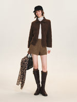 Handcrafted Wool Crochet Collar Cardigan