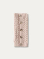 Wooden Flower Button Leg Warmers