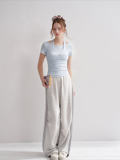 Layered Rhinestone T-shirt