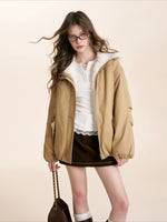 Shearling Collar Parka Jacket
