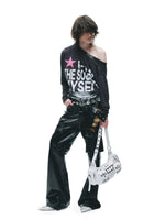 Punk Buckle Asymmetric Tee