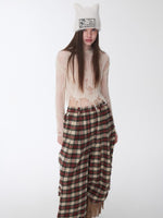 Mohair Distressed Cutout Sweater