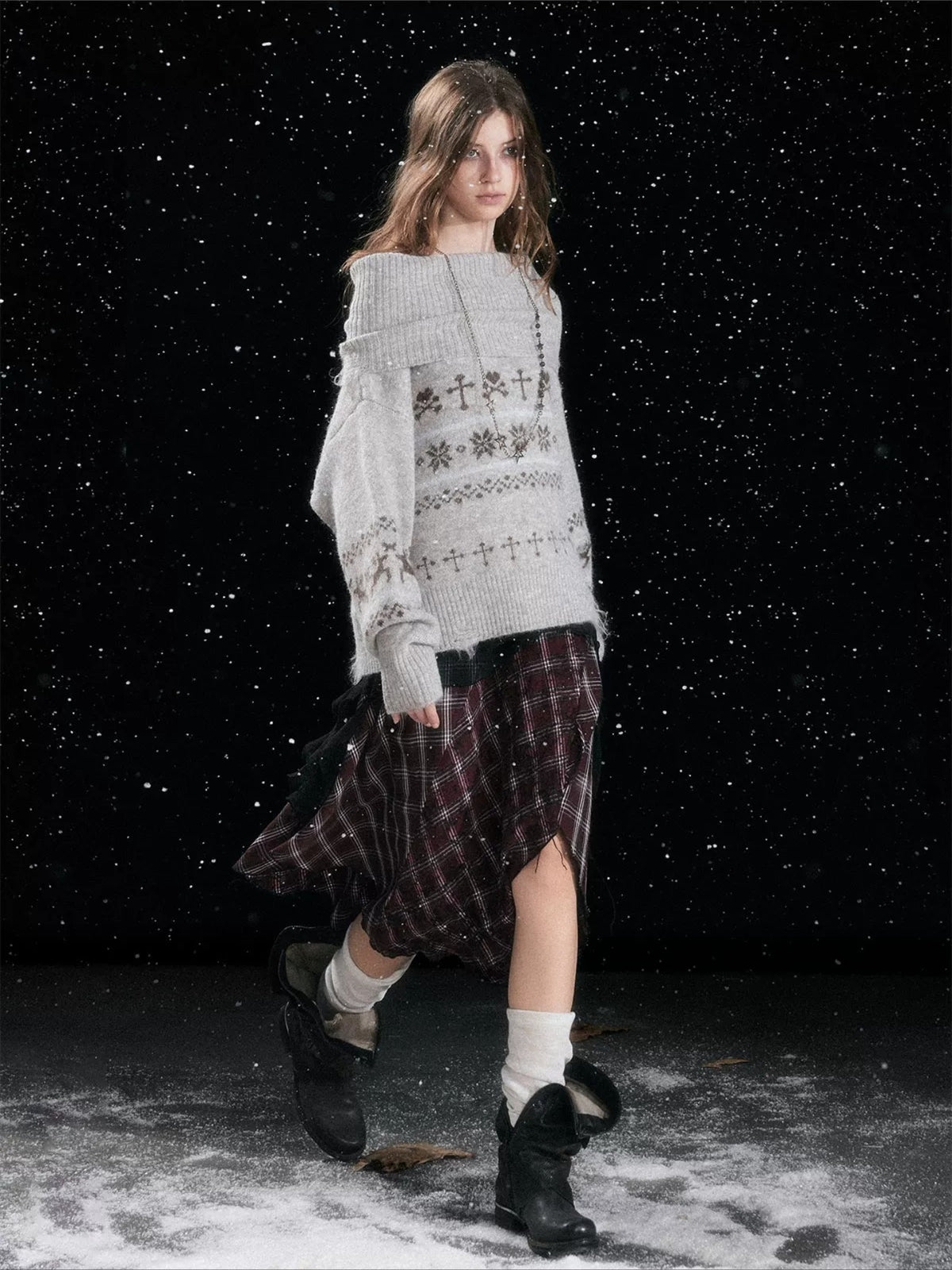 Fair Isle Knit Sweater