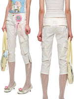 Cargo Straight Biker Shorts