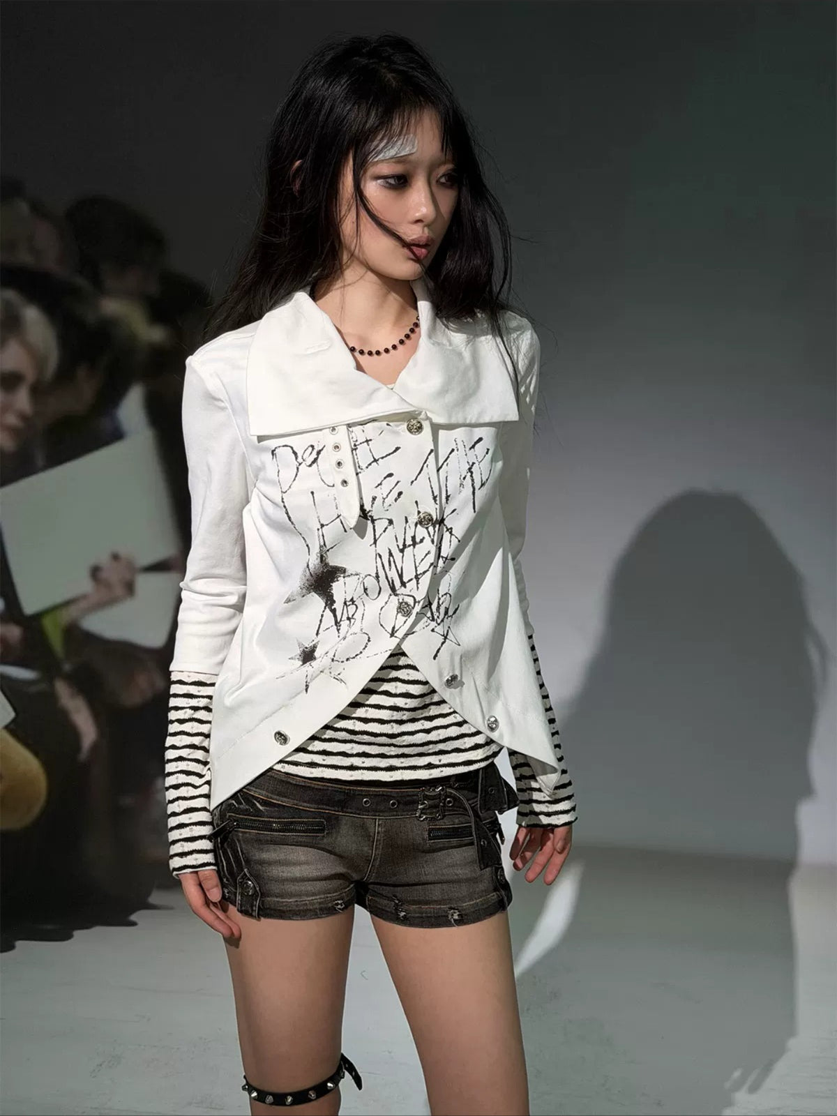 Punk Layered Knit Top