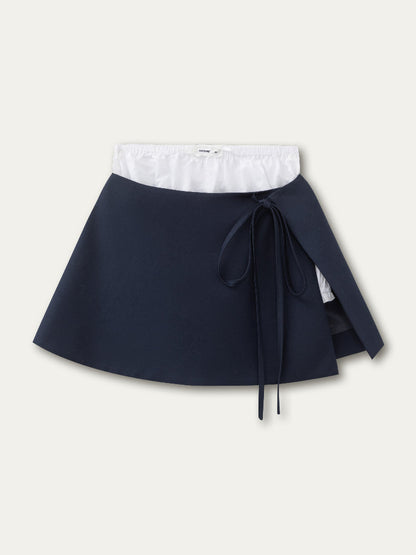 Navy Blue College-style Suit