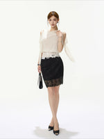 Off Shoulder Chiffon Blouse