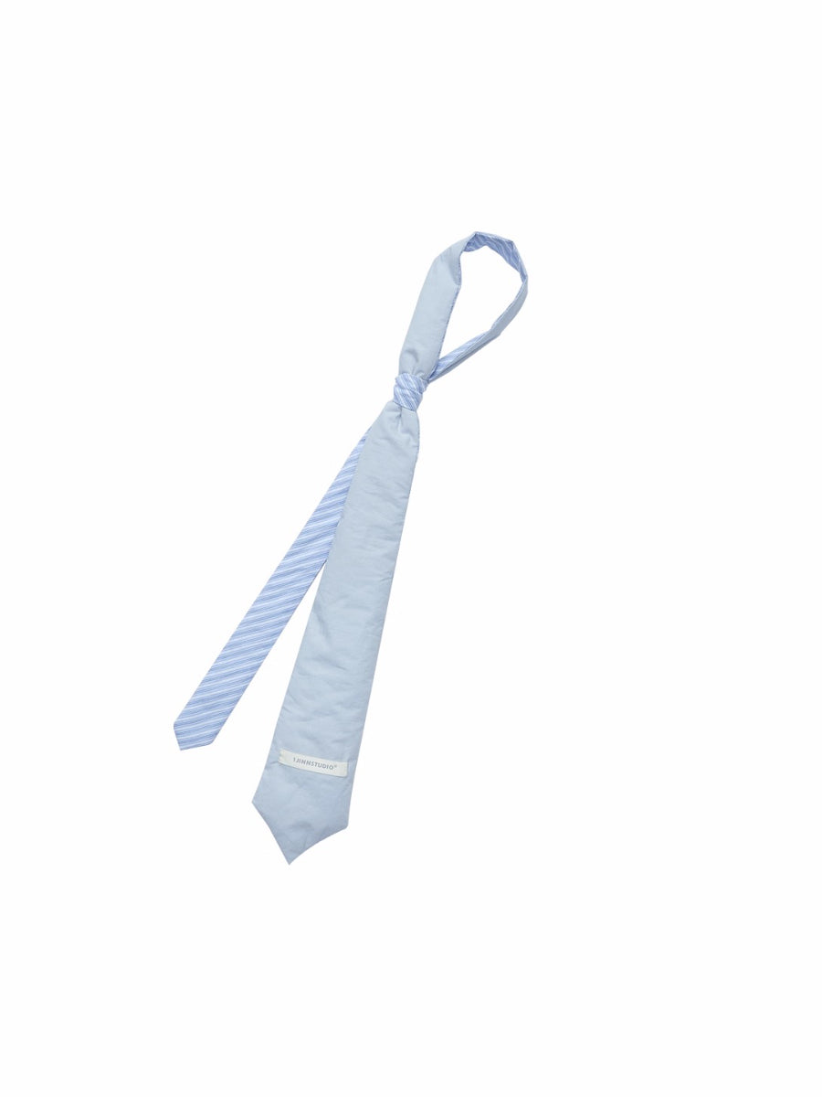 Embroidered Striped Reversible Cotton Padded Shirt &amp; Skirt Set