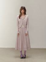 Flowing Satin Long Midi Skirt