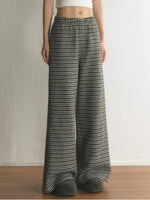 Striped High Waisted Wide Leg Pants