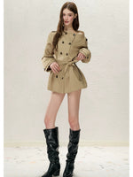 Convertible Off-Shoulder Trench