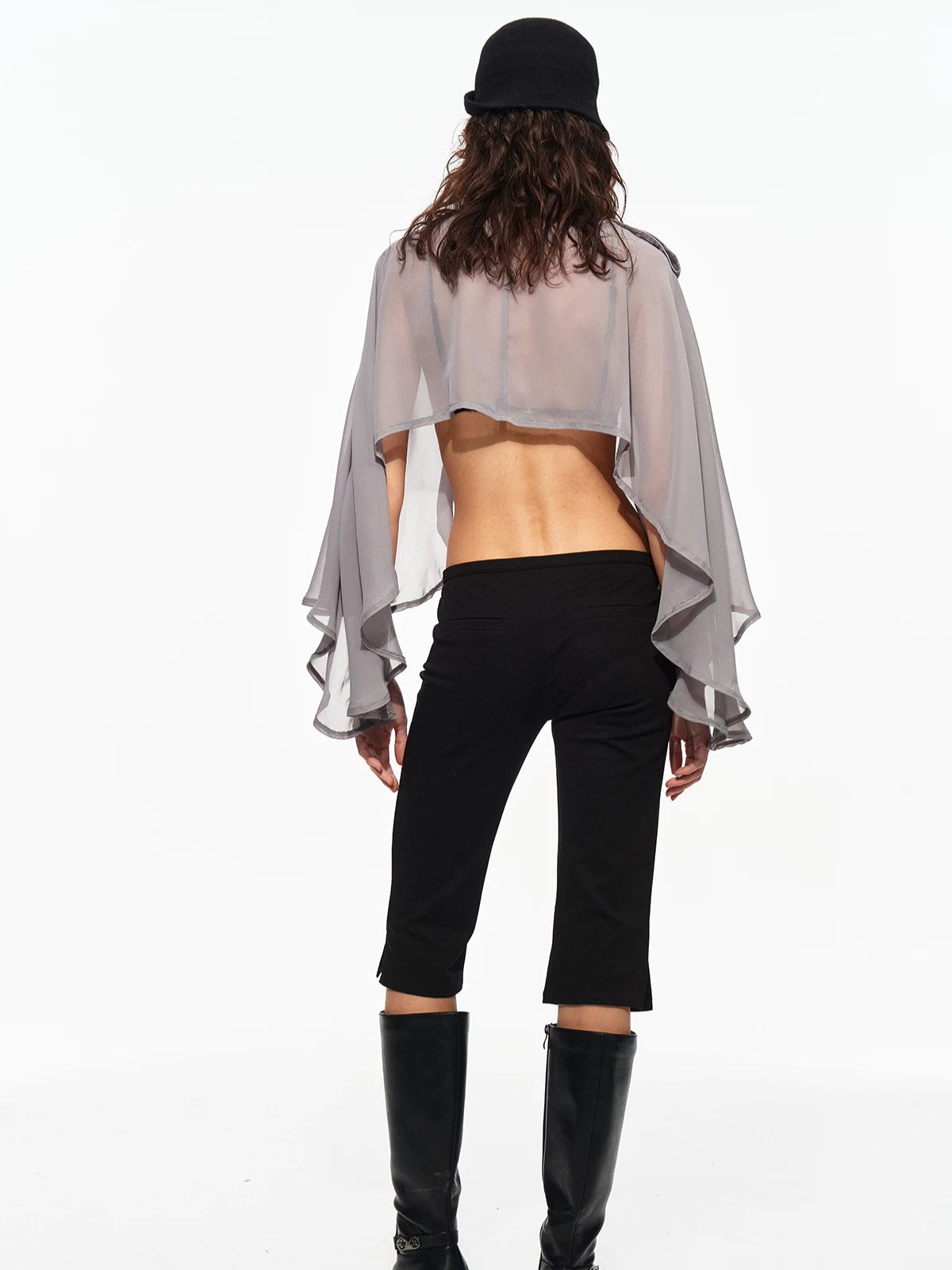 Chiffon Cape Jacket